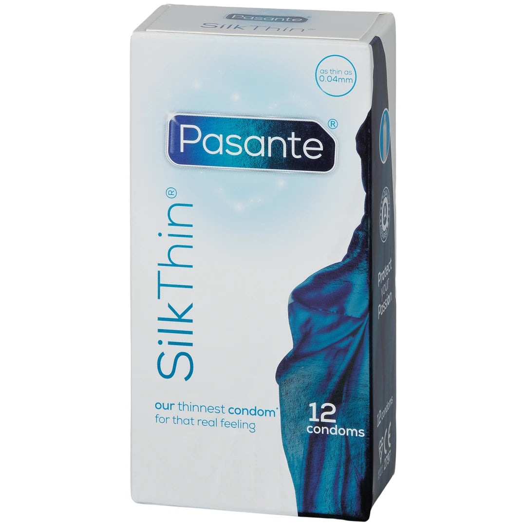 Pasante Silk Thin Condoms - 12 Pack