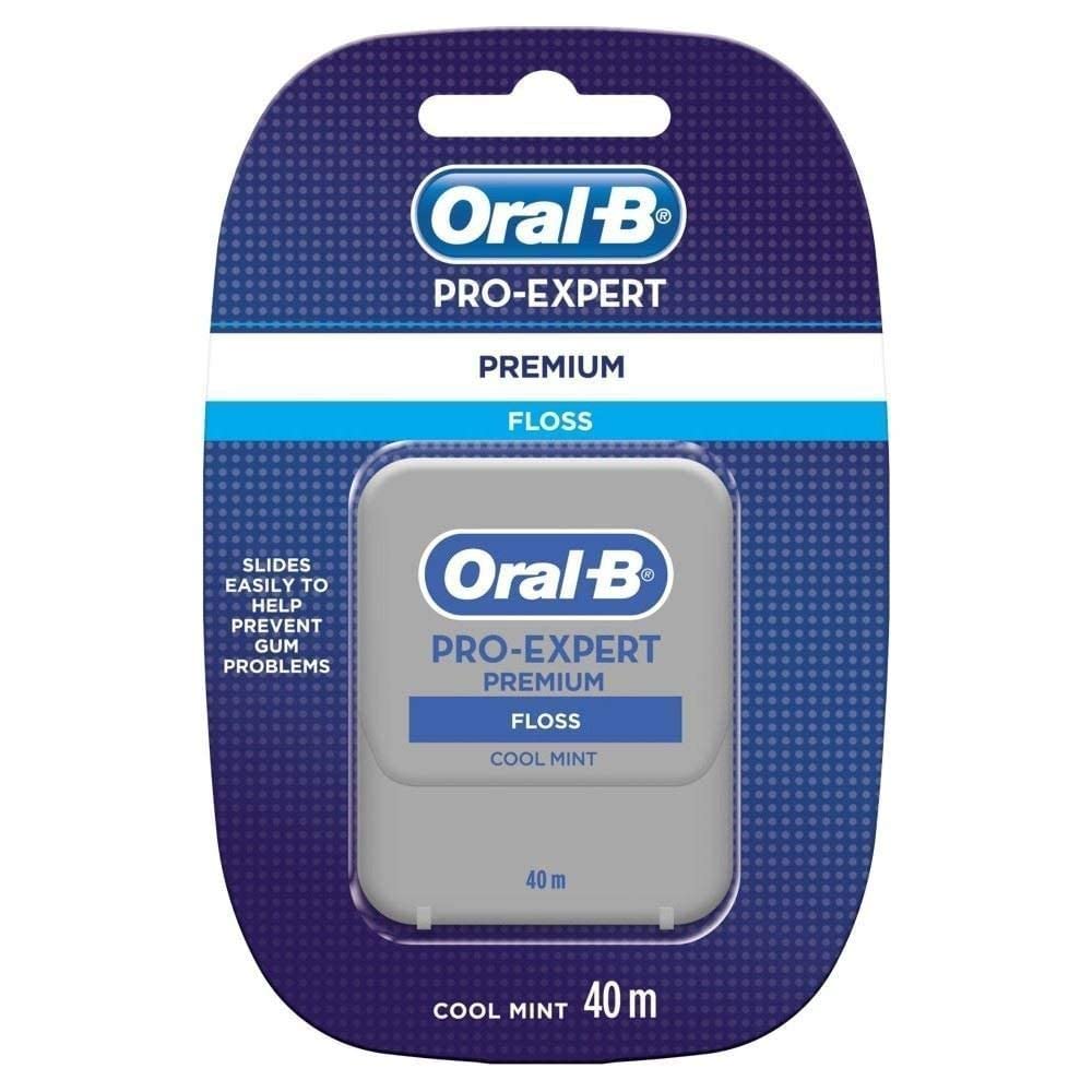 Oral-B Pro-Expert Premium Cool Mint toothpaste tube from Cured Pharmacy, featuring mint flavor and 40ml size.