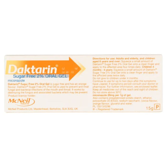 Daktarin (Miconazole) Oral Gel - 15g