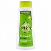 Bottle of Vosene Original Shampoo 500ml with white and green label, showcasing the product on a plain background.