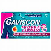 Gaviscon Double Action Chewable Tablets Mixed Berries - 12 Tablets
