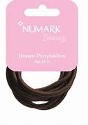 Brown Numark hair grips shown, featuring sleek plastic design for secure hold and easy styling.