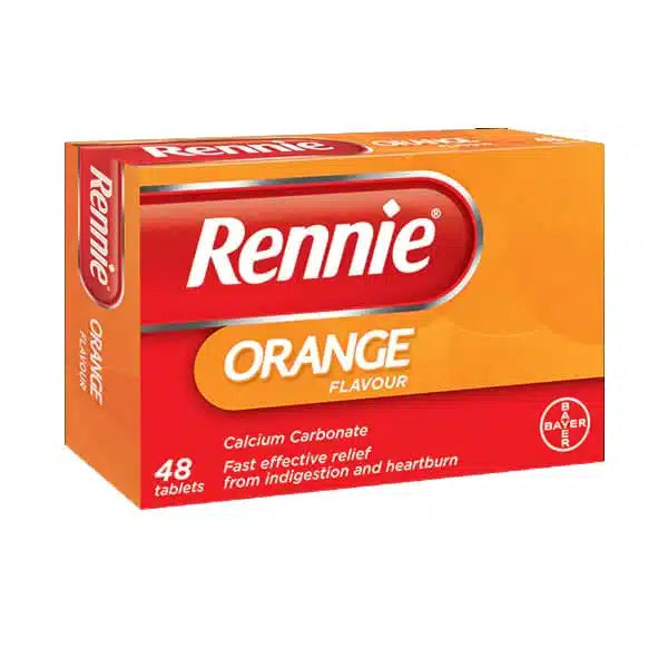 Rennie Orange Flavour - 48 Tablets