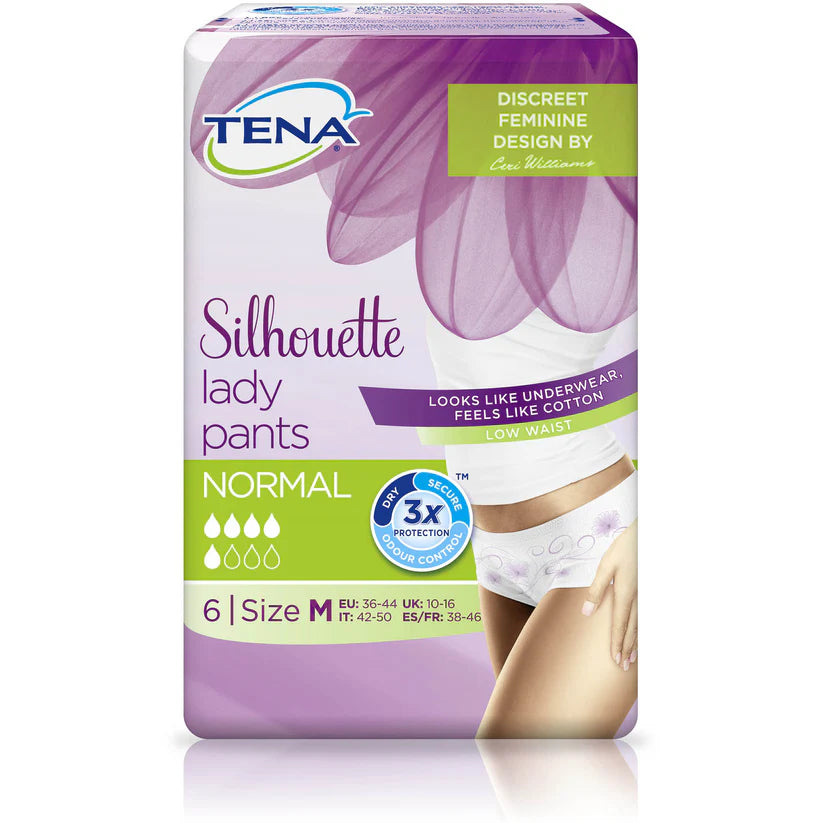 TENA Lady Silhouette Incontinence Pants Normal Medium - 6 Pants