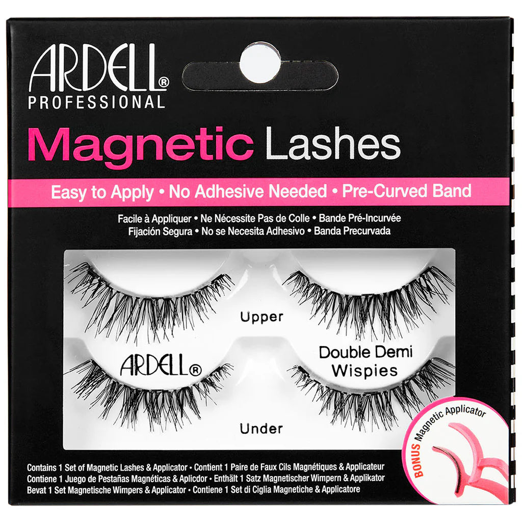 Ardell Magnetic Lashes Double Demi Wispies natural-looking false eyelashes with magnetic strip for easy application
