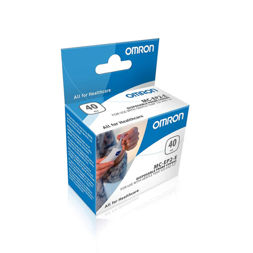Omron GT520/521 probe covers, medical device accessories, shown in close-up on a white background