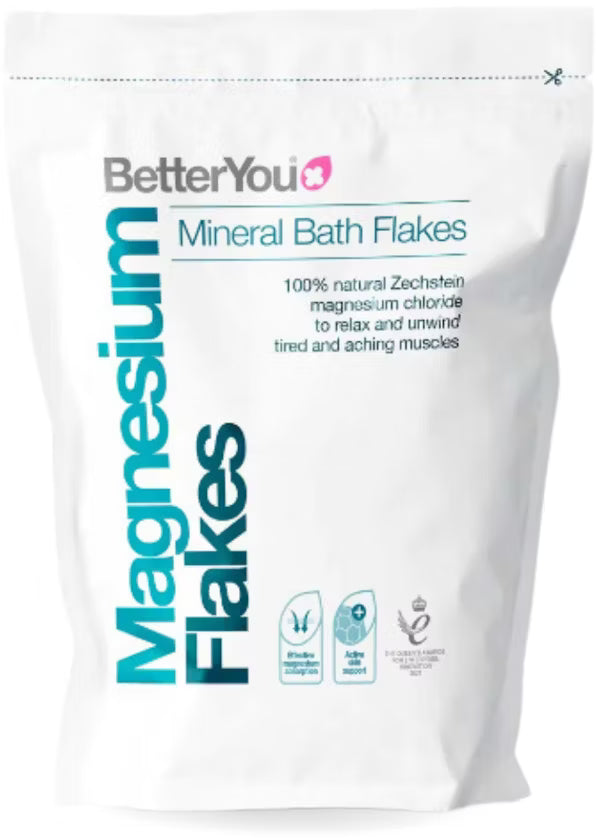 BetterYou Magnesium Flakes in 5kg bag, natural bath salts for magnesium absorption and relaxation