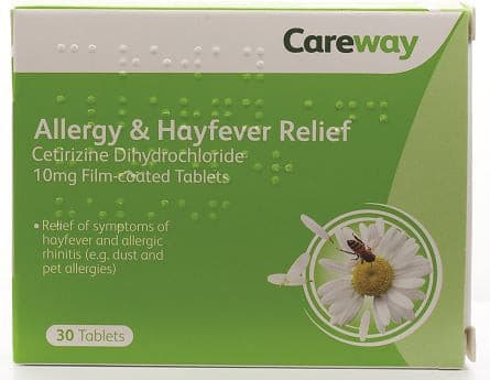 Cetirizine Allergy & Hayfever Tablets