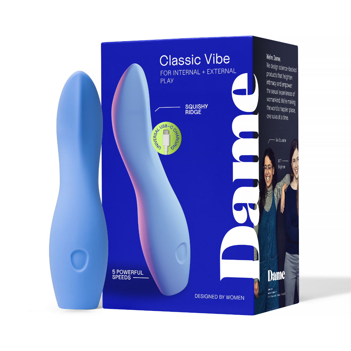 DAME - Dip, Classic Vibrator - Periwinkle