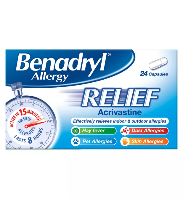 Benadryl Allergy Relief - 24 Capsules