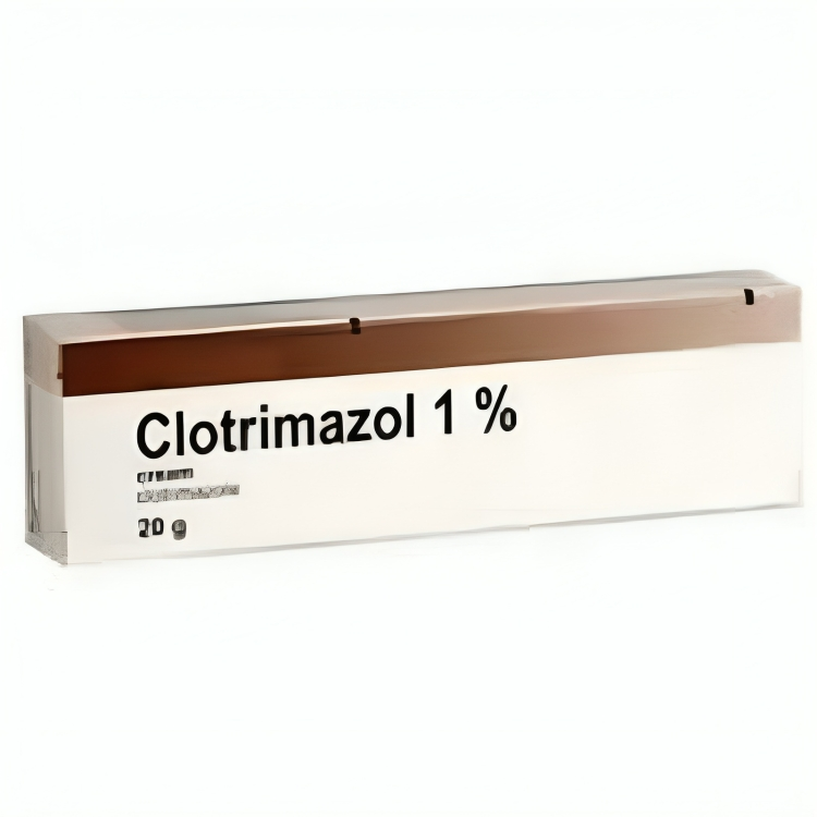 CuredPharmacy Clotrimazole Cream 1% 20g tube showing the product packaging and applicator for fungal skin infections