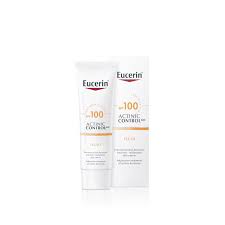 Eucerin Sun Actinic Control MD SPF 100 face and body sun cream in 80ml tube, with SPF protection for sensitive skin