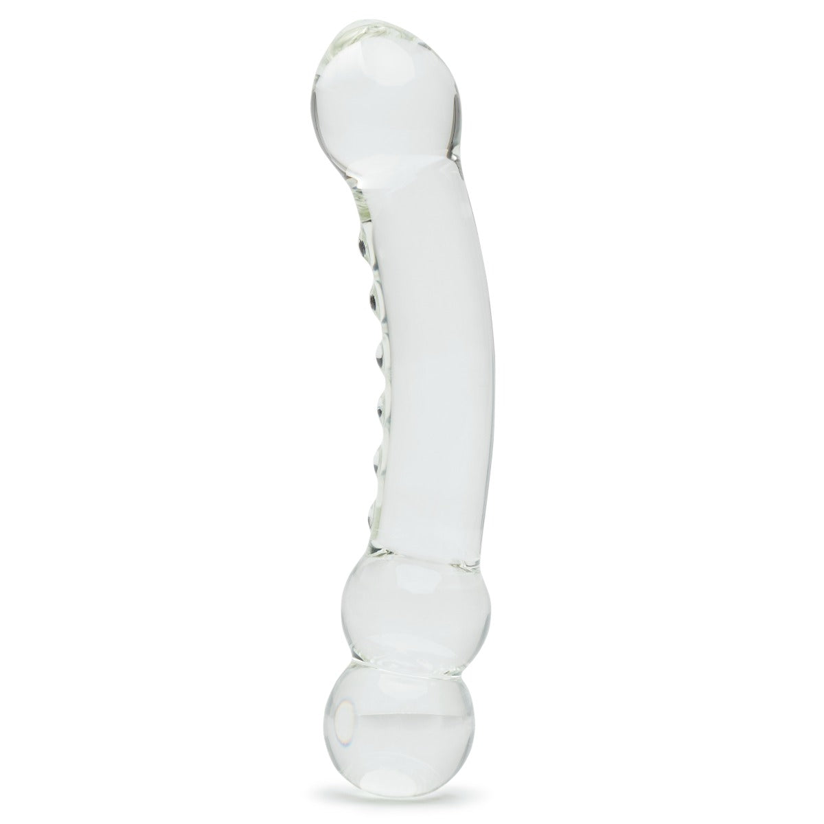 Fifty Shades of Grey Drive Me Crazy glass massage wand with sleek, curved design for relaxing massage therapy and sensual pleasure.