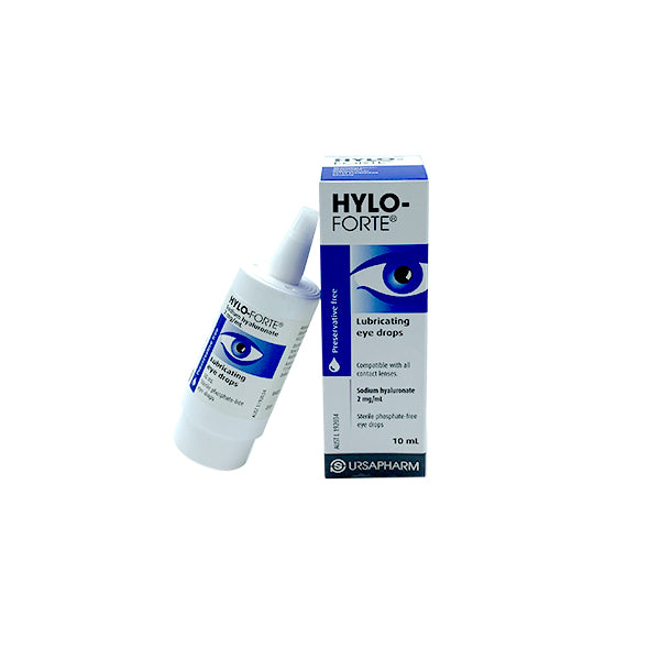 Bausch + Lomb Viscotears HA Sodium Hyaluronate eye drops in a 10ml bottle, shown with the dropper tip and packaging.