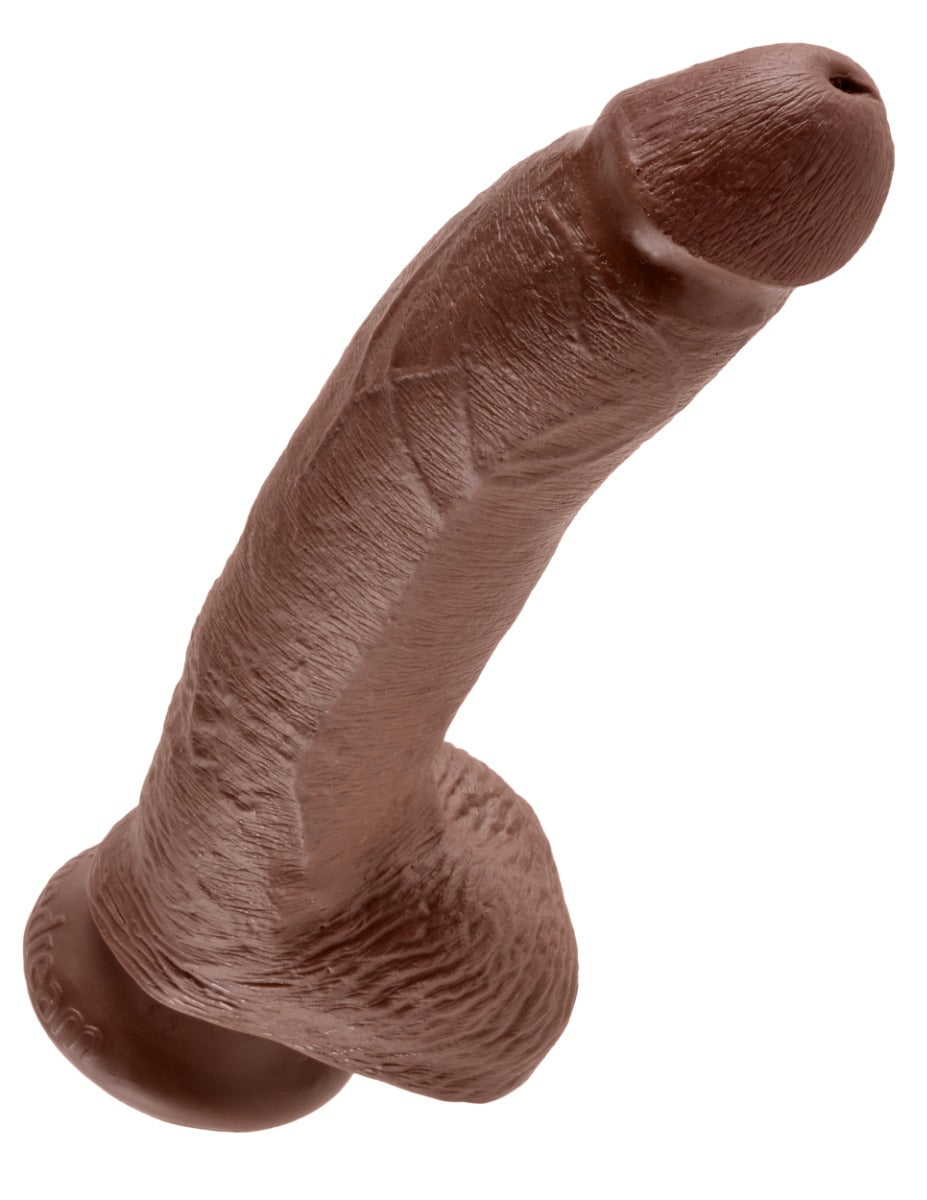 Pipedream - King Cock - 9" Cock with Balls - Brown