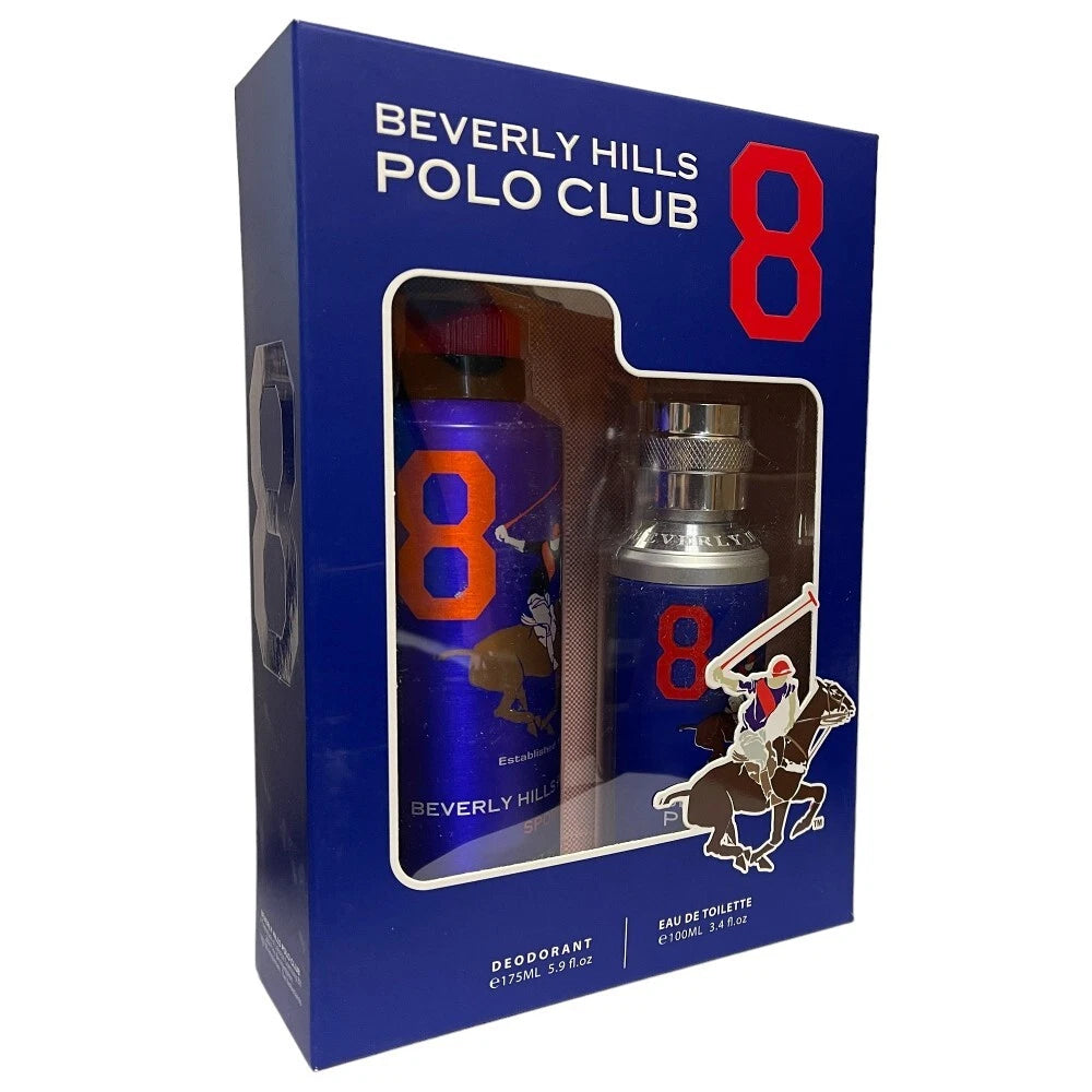 Beverly Hills Polo Club Eight EDT 100ml Spray/ Deodorant Spray 175ml
