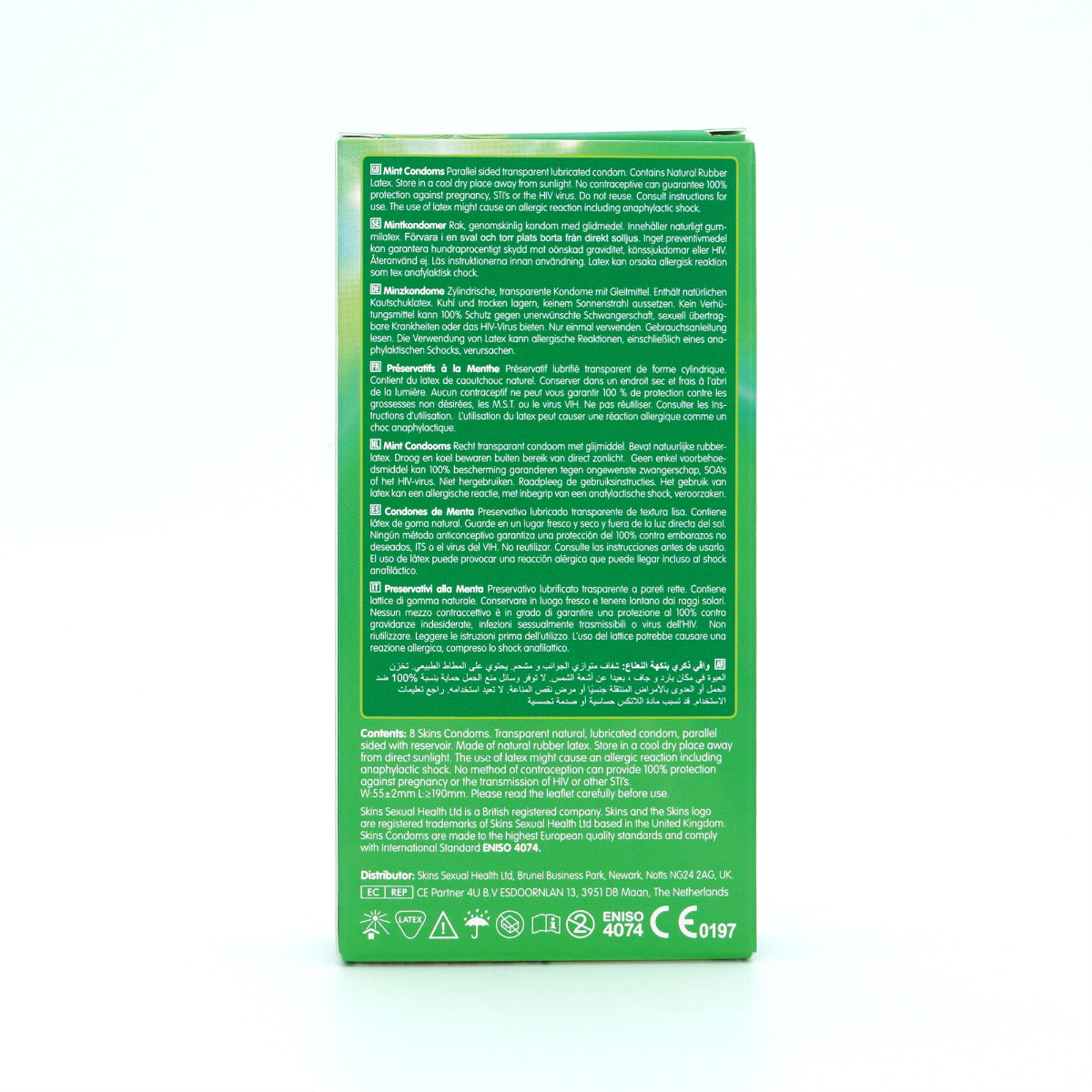 Skins Condoms Mint 8 Pack