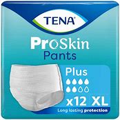 TENA Incontinence Pants Plus XL Size - 12 Pants