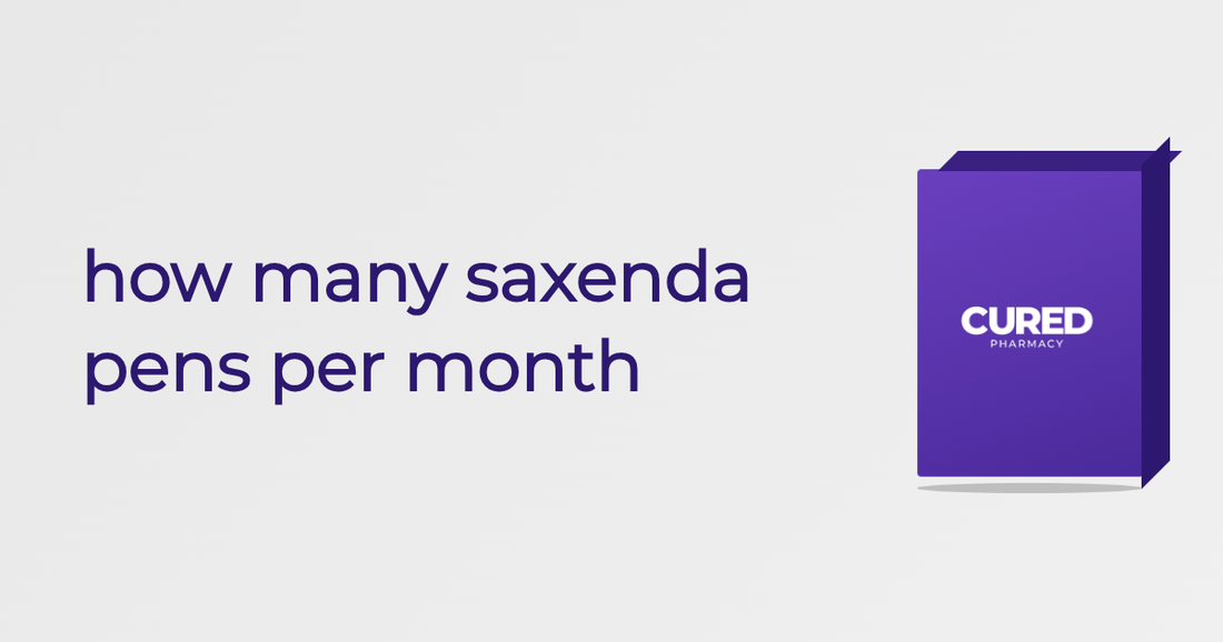 how many saxenda pens per month