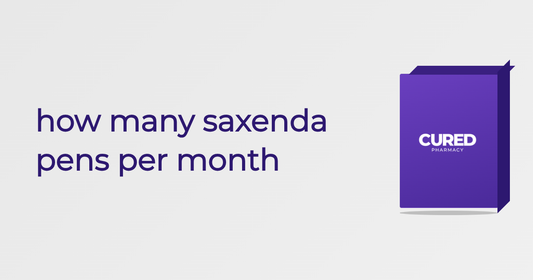 how many saxenda pens per month