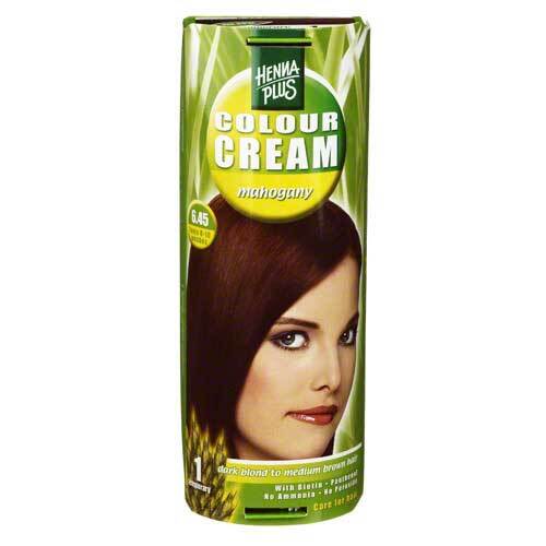 Hennaplus colour cream range Mahogany 60ml