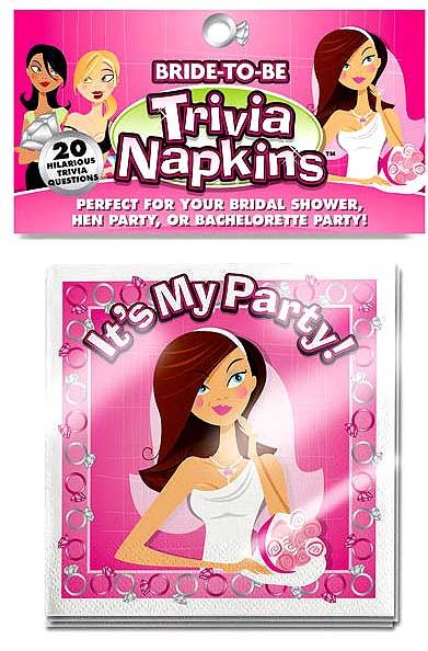 Bride to Be Trivia Napkins