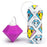 Tokidoki 10 Function Silicone Clitoral Vibrator Solitaire Purple Dimond