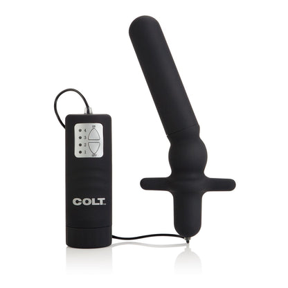 Black COLT Waterproof Power Anal-T, a sleek personal massager with waterproof design and powerful motor for enhanced sensation.