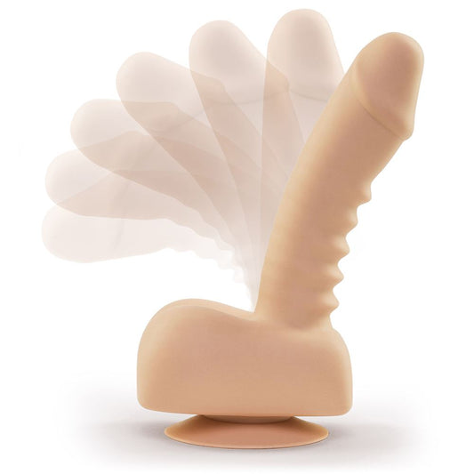 Uprize Remote Control Rising 6 Inch Vibrating Realistic Dildo Pink Flesh