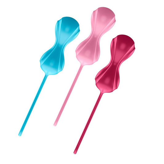 Satisfyer Balls (Set of 3) Double (7 Inch  2.11oz - 3.23oz) (Power Balls - set of 3)