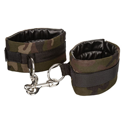 COLT Camo Universal Cuffs showing camouflage fabric with adjustable straps and buckles for versatile use.