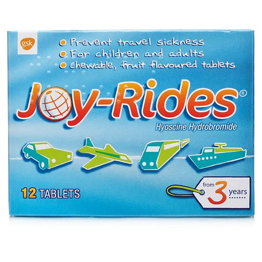 Joy Rides Travel Sickness - 12 Tablets