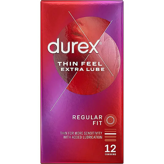 Durex Thin Feel Extra Lubricated - 12 Condoms