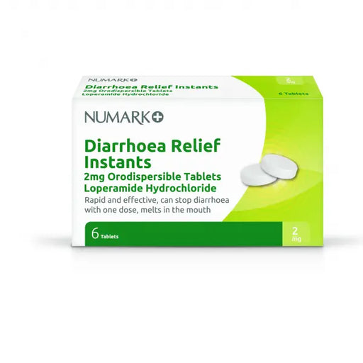 Numark Diarrhoea Relief 2mg Capsules Loperamide Hydrochloride 2mg - 12's