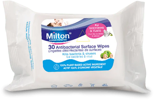 Milton Antibacterial Surface Wipes - 30 Wipes
