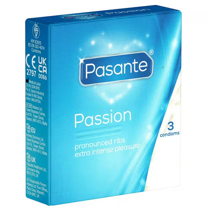Pasante Passion (Ribbed) Condoms