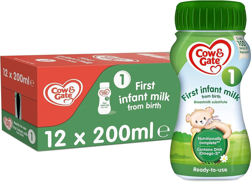 Cow & Gate 1 First Infant Milk 200ml - 12 Pack