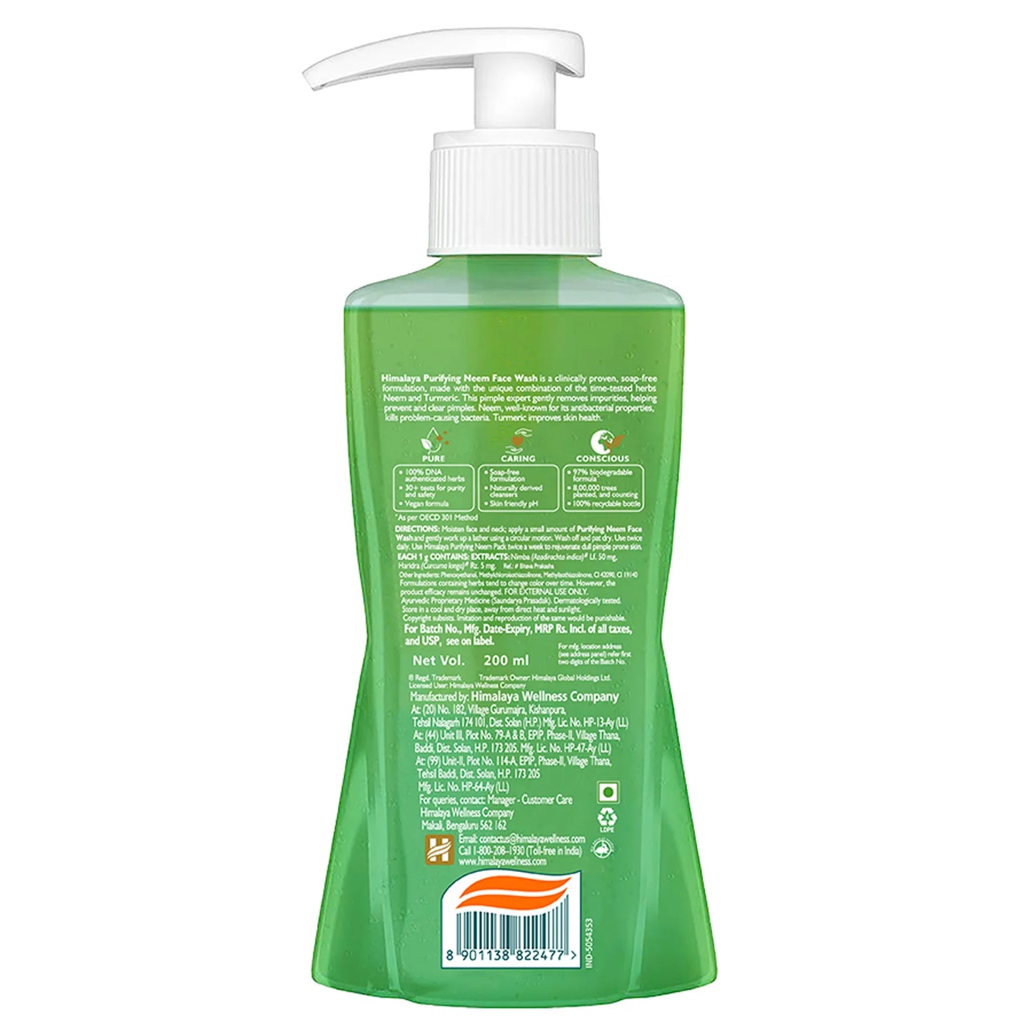 Himalaya Herbals Purifying Neem Face Wash(200ML)