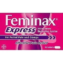 Feminax Express 16 Tablets