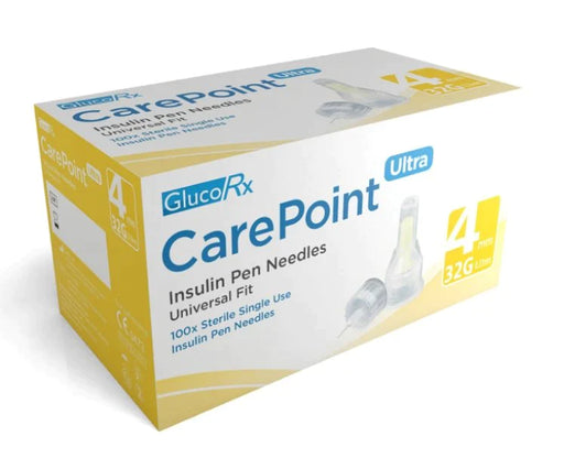 Carepoint Pen Needles 32g 4mm - 100 Needles