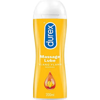 Durex Massage Lube 2-In-1 Sensual Lube Gel Water Based With Ylang Ylang - 200ml