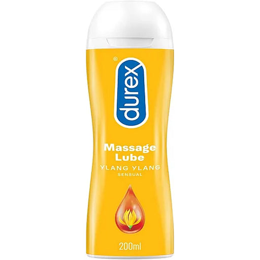 Durex Massage Lube 2-In-1 Sensual Lube Gel Water Based With Ylang Ylang - 200ml