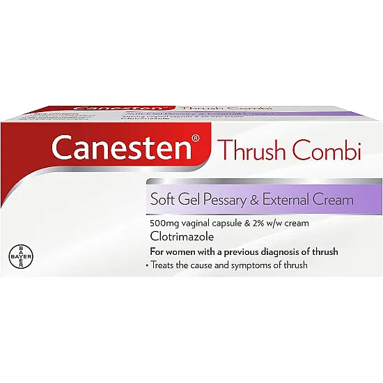 Canesten Thrush Combi Soft Gel Pessary & External Cream