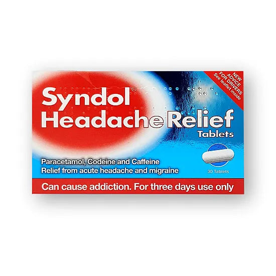 Syndol Headache Relief - 30 Tablets — Cured Pharmacy