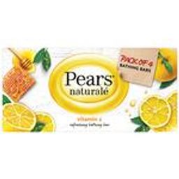 Pears Naturale Vitamin C Refreshing Bathing Bar, 125 g (Pack of 4)