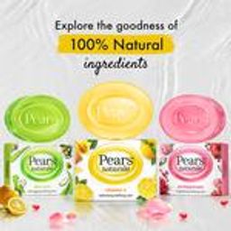 Pears Naturale Vitamin C Refreshing Bathing Bar, 125 g (Pack of 4)