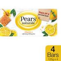 Pears Naturale Vitamin C Refreshing Bathing Bar, 125 g (Pack of 4)