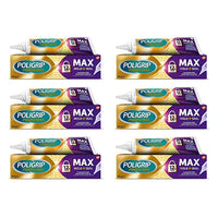 Poligrip Max Seal Denture Fixative - 40g - Pack of 6