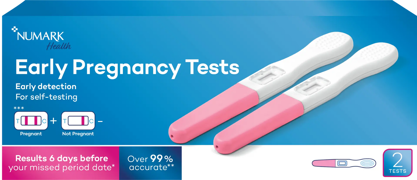 Numark Pregnancy Tests - Early Pregnancy 2s