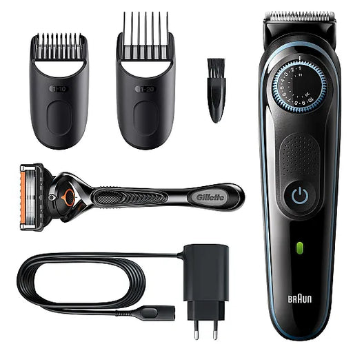 Braun BT3240 - Beard Trimmer Series 3 & Hair Clippers with Gillette Fusion5 ProGlide Razor